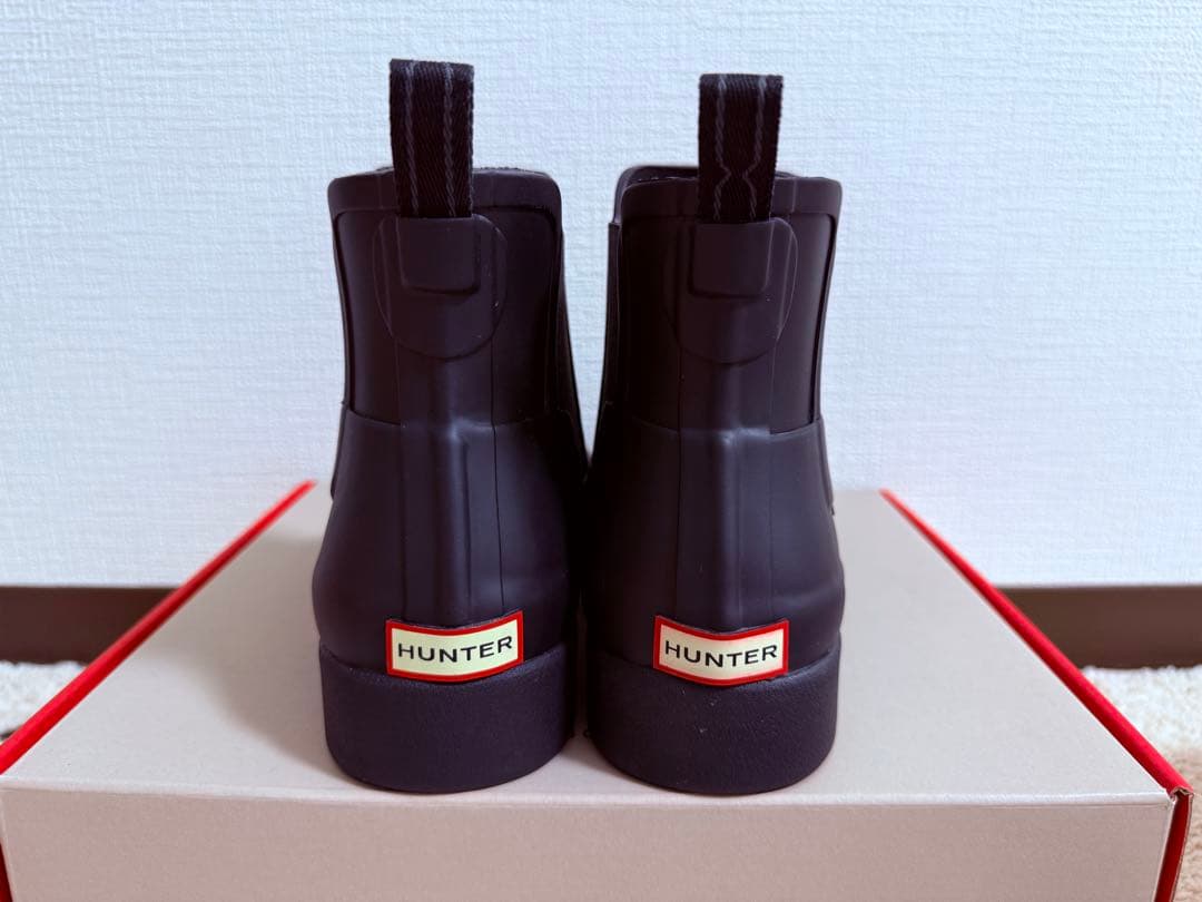 【美品】HUNTER レインブーツ ブラック /UK6/25cm