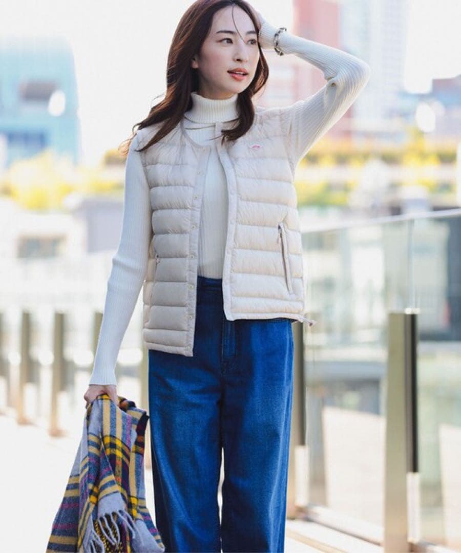 ダントン　インナーダウンクルーネックベスト