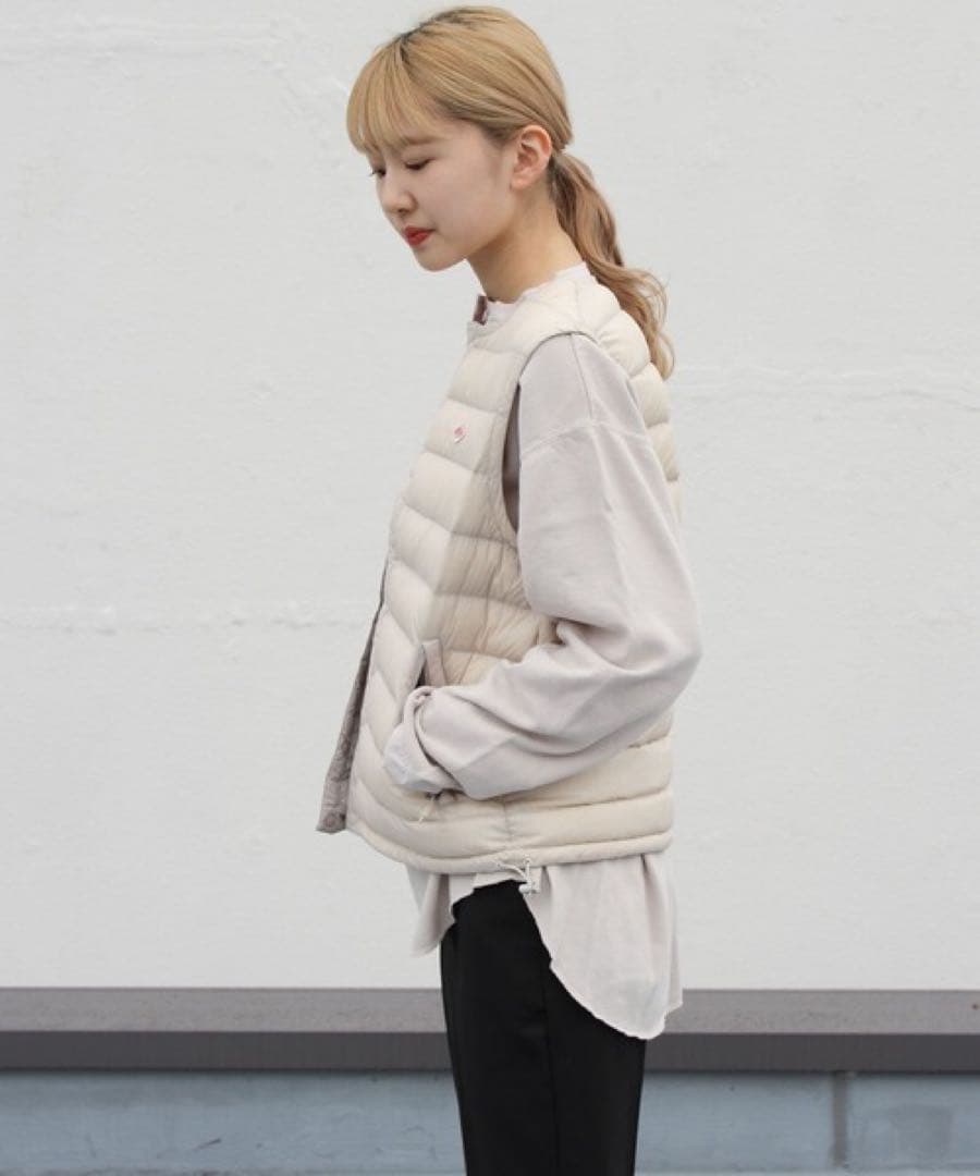 ダントン　インナーダウンクルーネックベスト