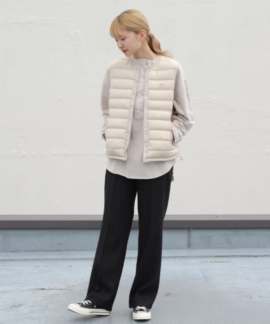 ダントン　インナーダウンクルーネックベスト