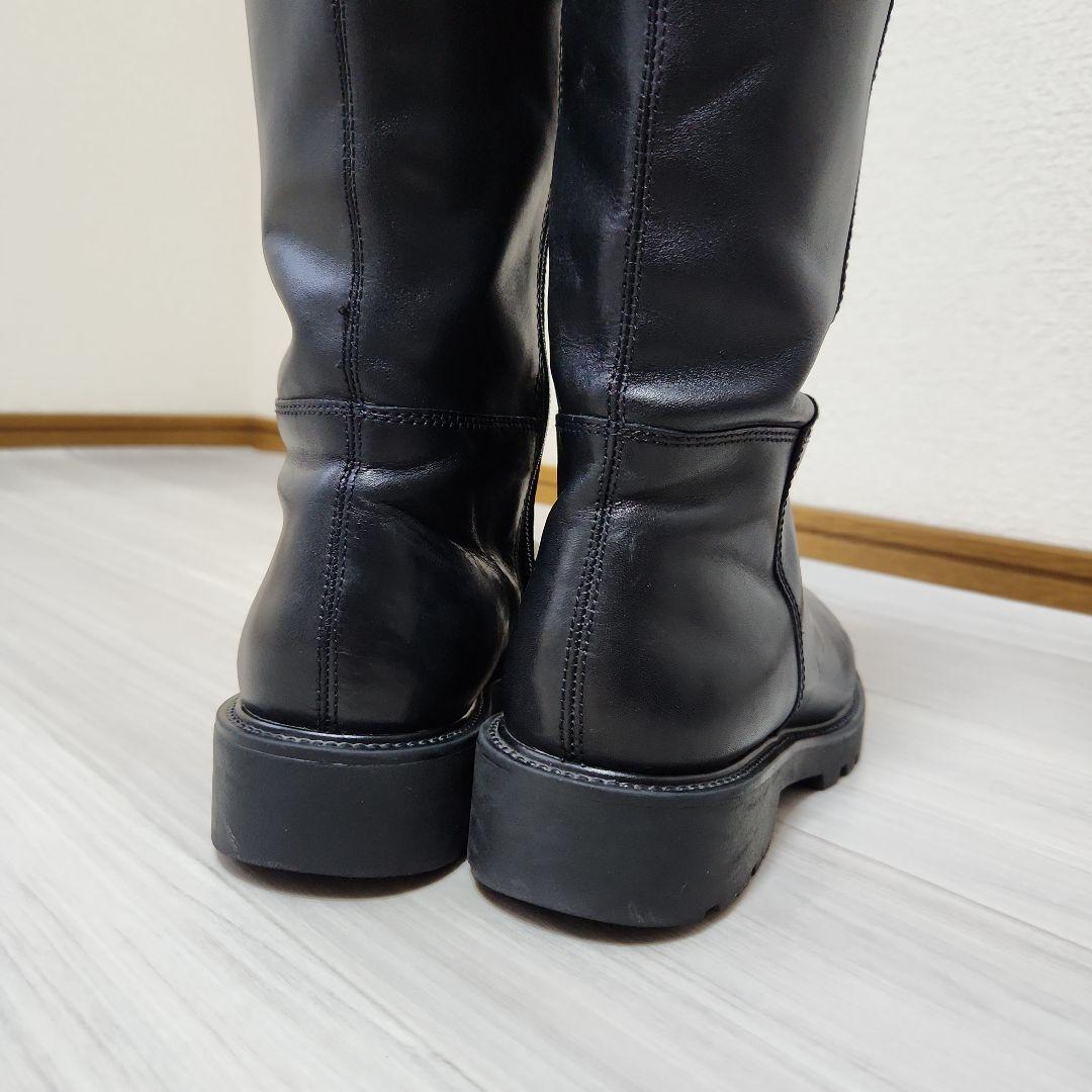 VAGABOND☆2025ラウンドトゥタンクソールロングブーツ 38 黒