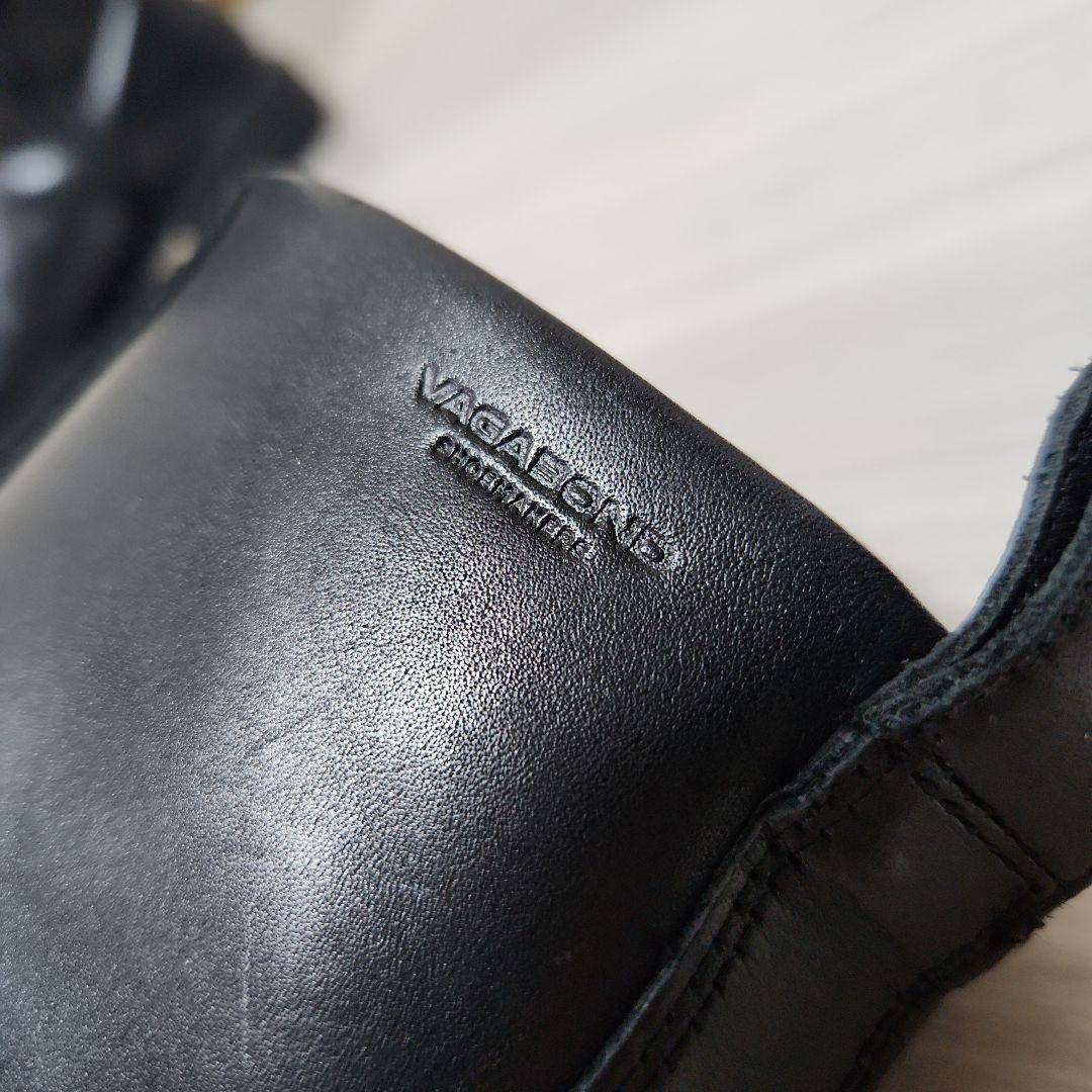 VAGABOND☆2025ラウンドトゥタンクソールロングブーツ 38 黒