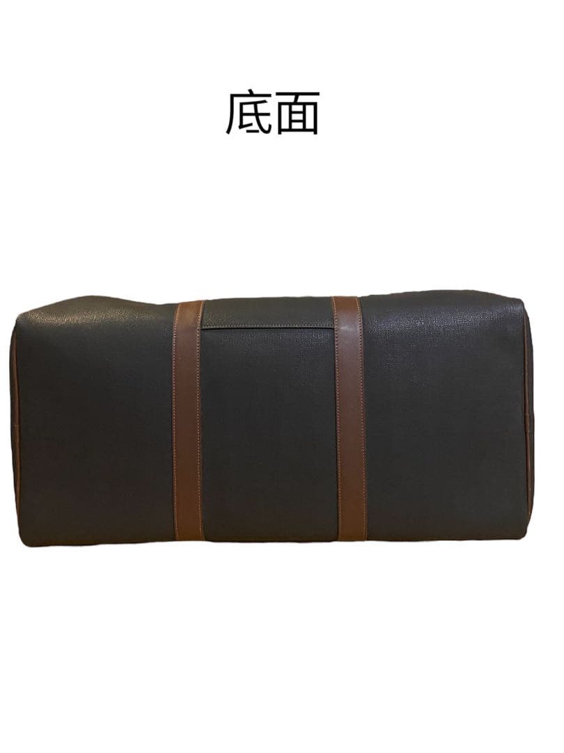 【良品】dunhill ダンヒル PVC×レザー ボストンバッグ トラベルバッグ