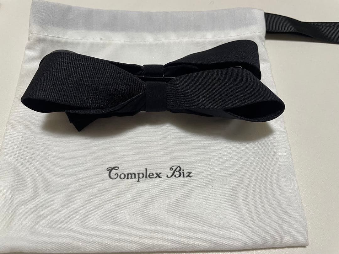 コンプレックスビス　 プレーンリボン　バナナクリップ(ブラック)