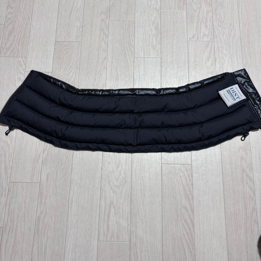 新品同様　モンクレール　黒　BLACK ダウン ネックウォーマー　4K54