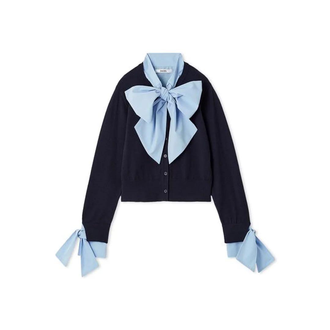 ボウタイドッキングニットプルオーバー