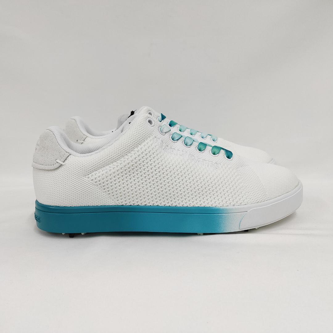 ○★新品未使用 パーリーゲイツ アンダイドニットゴルフシューズ ホワイト25cm