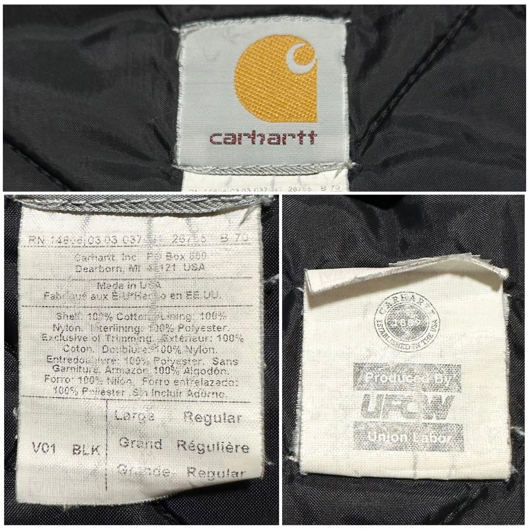 00s USA製 カーハート 腰ゴム　ダックベスト V01BLK