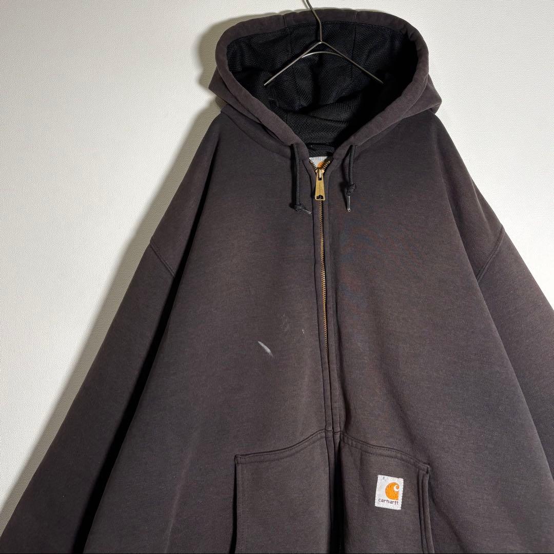 Carharttカーハート 裏サーマル　ダブルフェイス　ジップアップパーカー