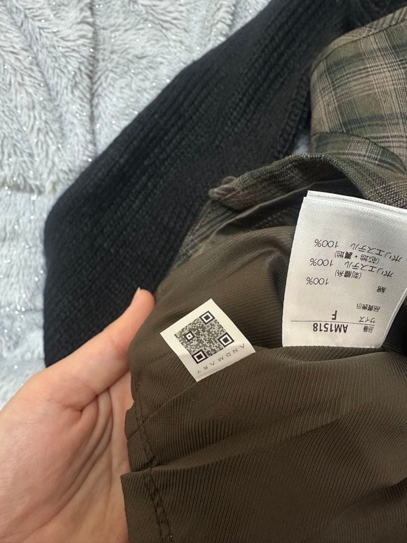 トップス andmary Tyla ribbon set tops black