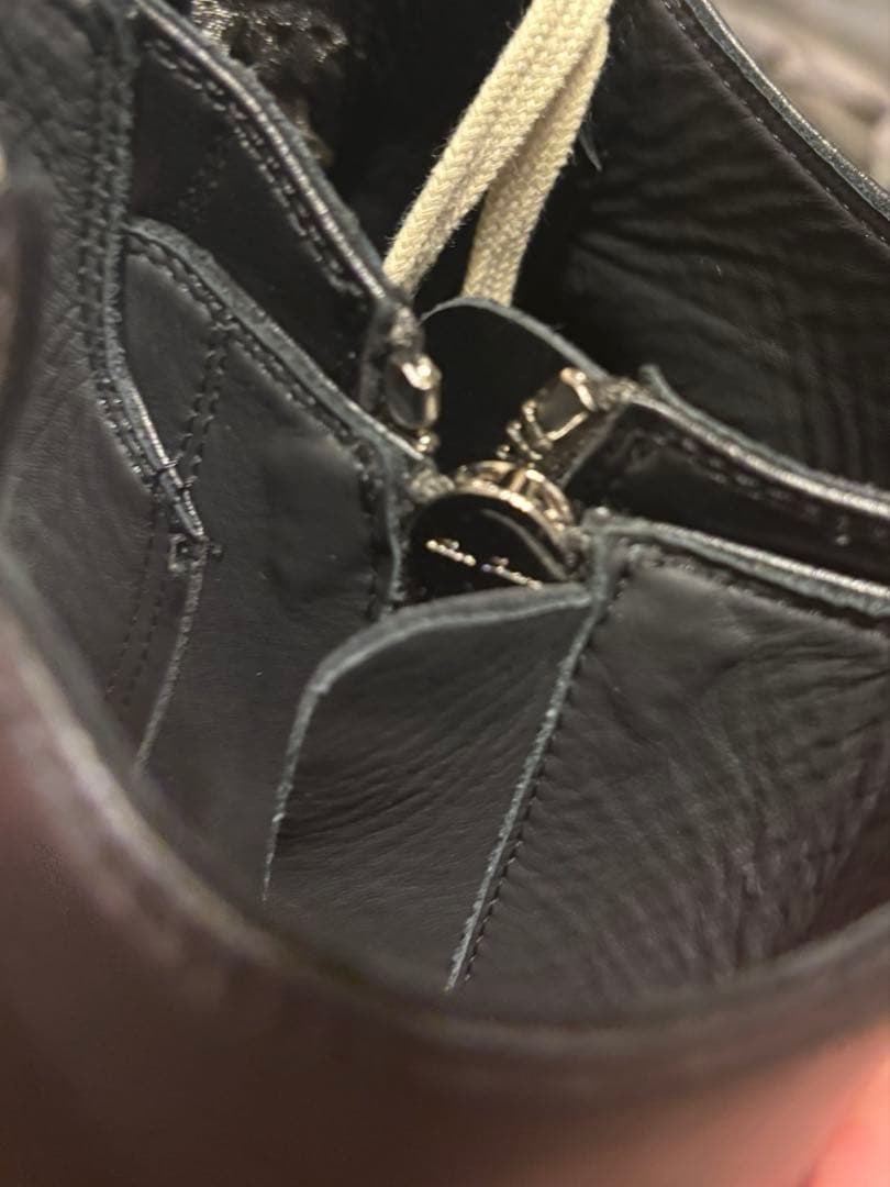 美品 リックオウエンス メガバンパー レザー Rick Owens ラモーンズ