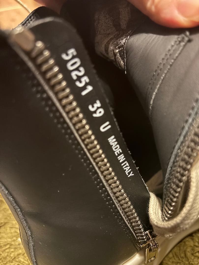 美品 リックオウエンス メガバンパー レザー Rick Owens ラモーンズ