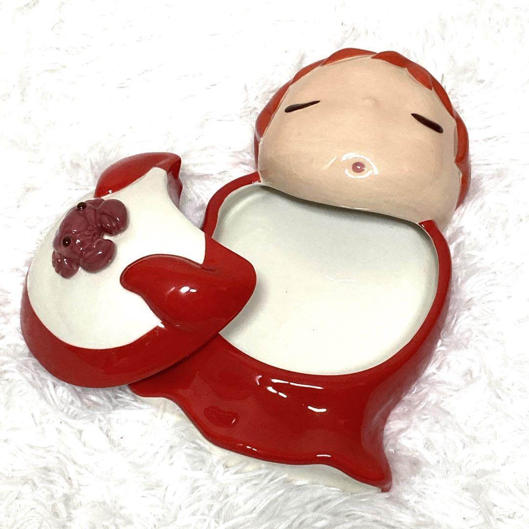 ♡激レア♡ ★極美品★ 崖の上のポニョ キャンディポット 陶器 ジブリ ポニョ