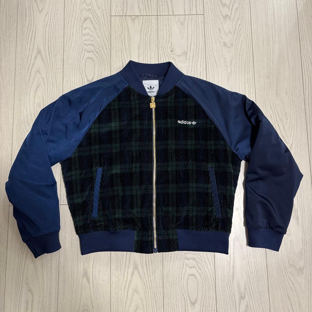 adidas タータンカレッジジャケット
