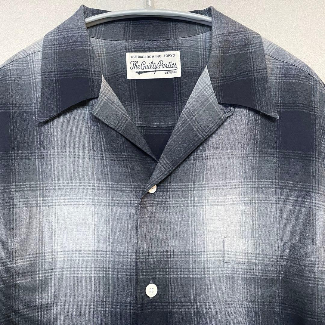 即完売極美品！ワコマリア　オンブレチェックシャツ　XLサイズ