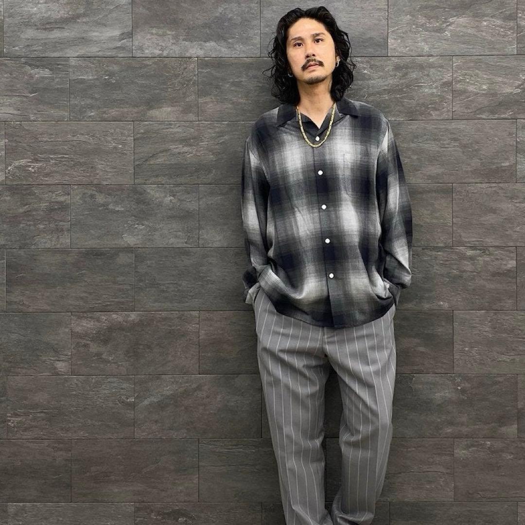 即完売極美品！ワコマリア　オンブレチェックシャツ　XLサイズ