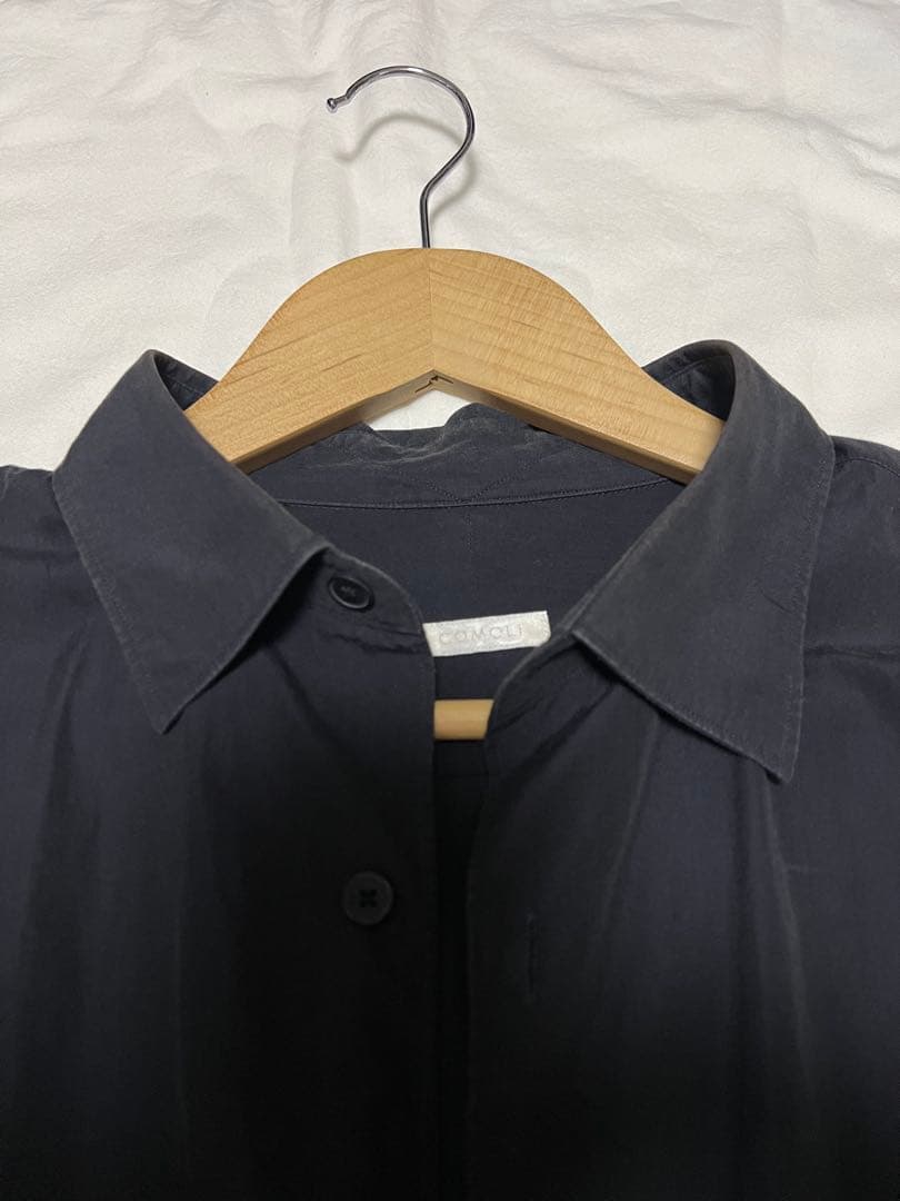 COMOLI コモリシャツ　ネイビーサイズ4