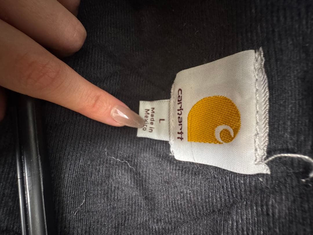 Carhartt フード付きネイビージャケット L