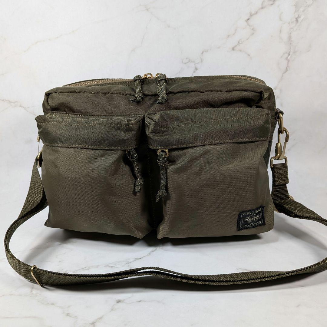 PORTER ポーター フォース ショルダーバッグ（S） オリーブドラブ 日本製