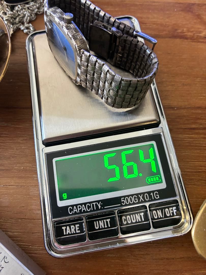 T*1様 LONGINES スクエア型メッシュバンド時計