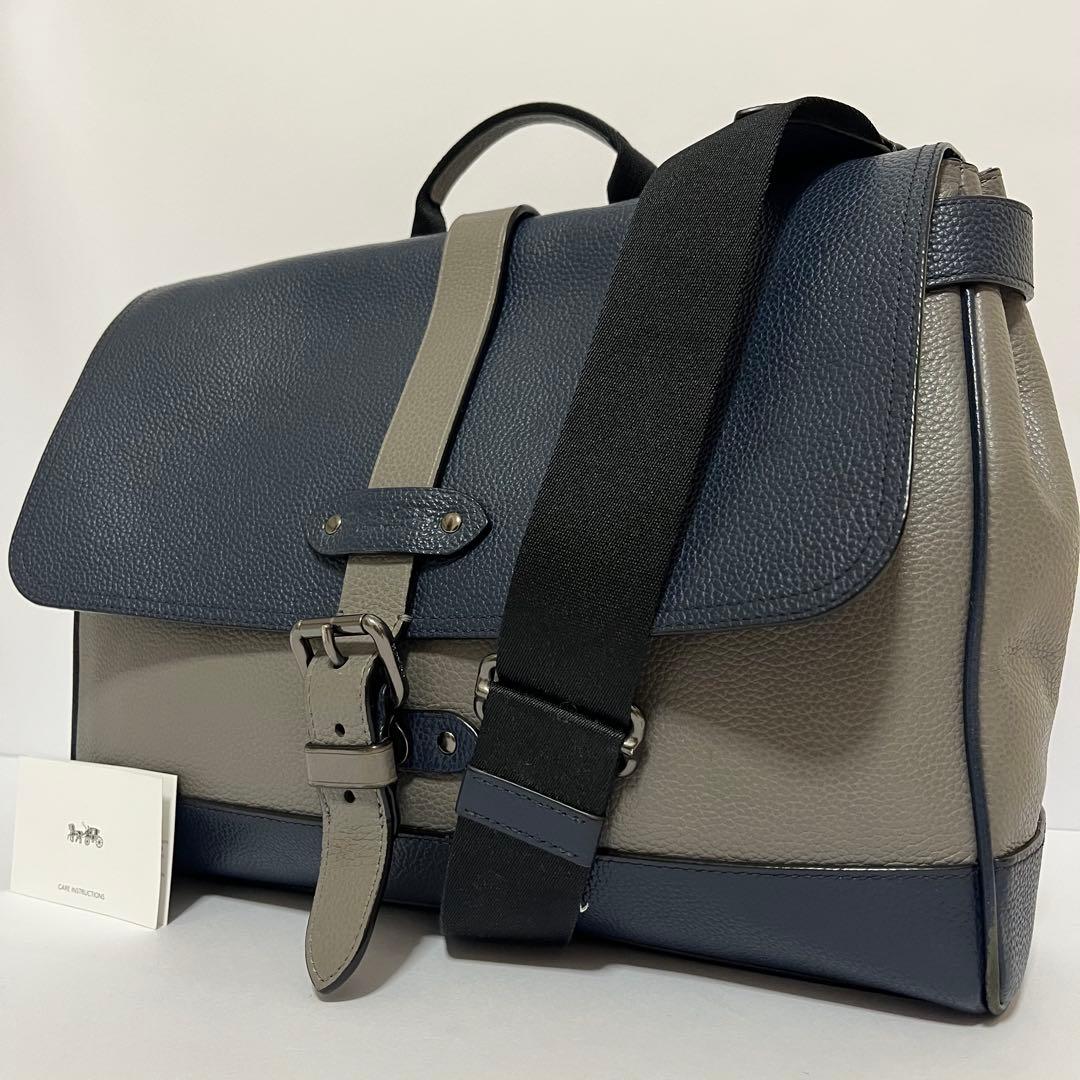 美品✨コーチ　ハドソン　2way メッセンジャーバッグ　ショルダー　レザー