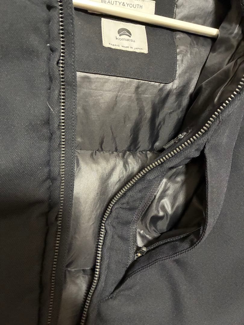 BEAUTY&YOUTH 小松マテーレ ダウンジャケットダウンジャケット 黒