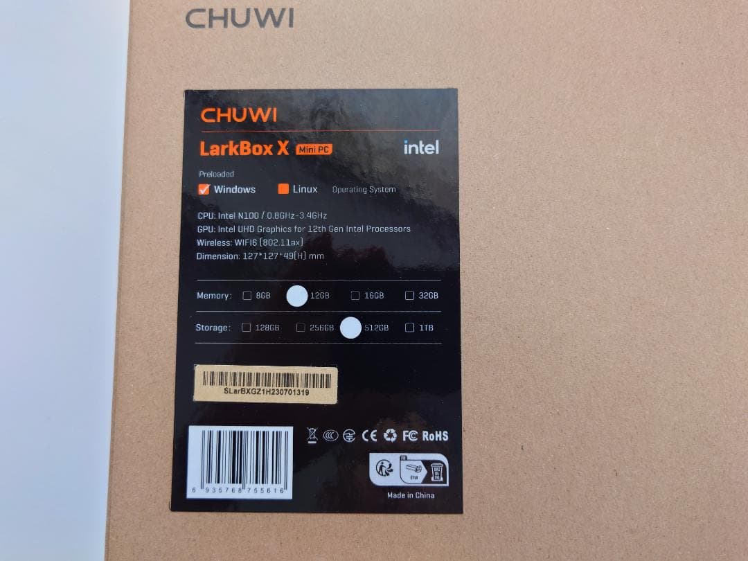 Chuwi Larkbox X 2023 N100おまけキーボード