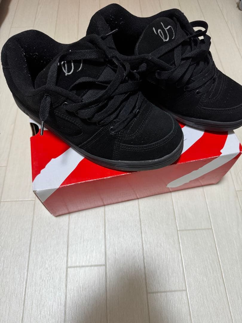 es エス アクセル OG スニーカー ブラック 27.0スケボースケシュー