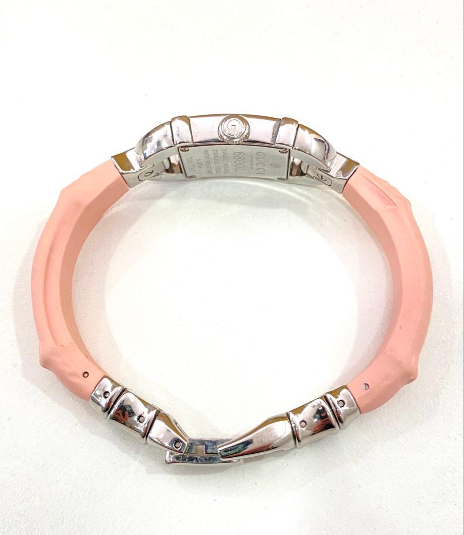 GUCCI グッチ バンブー バングルウォッチ 6800L レディース 腕時計