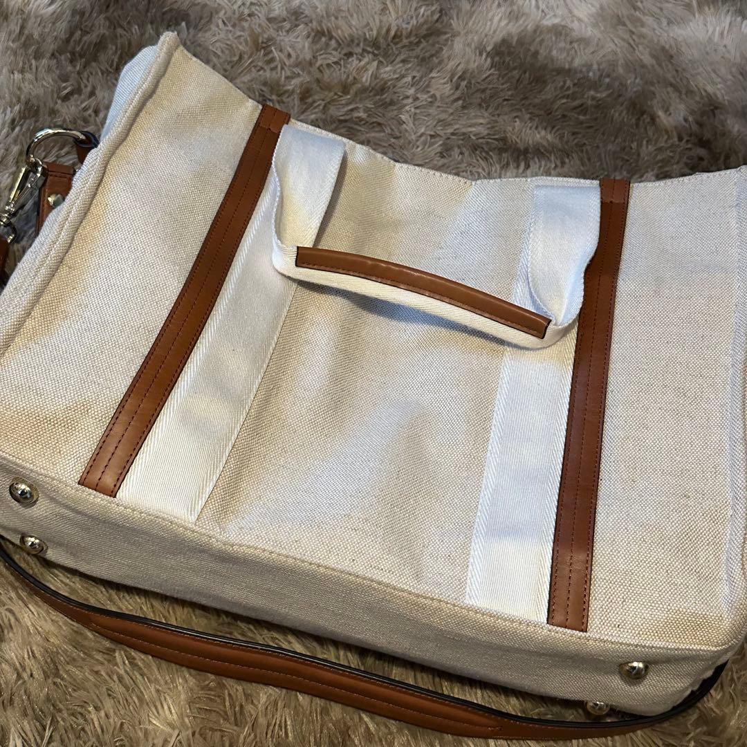 Chloé キャンバス トートバッグ 大容量　 マザーズバッグクロエ