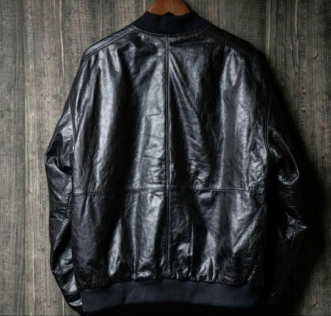 PABLO VINCI Leather bomber jacket 新品未使用