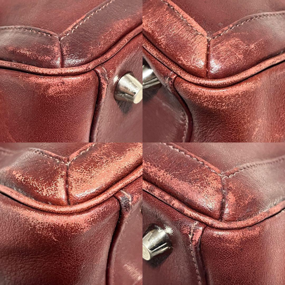 オールドコーチ ハンドバッグ レザー ボルドー ヴィンテージ COACH B94