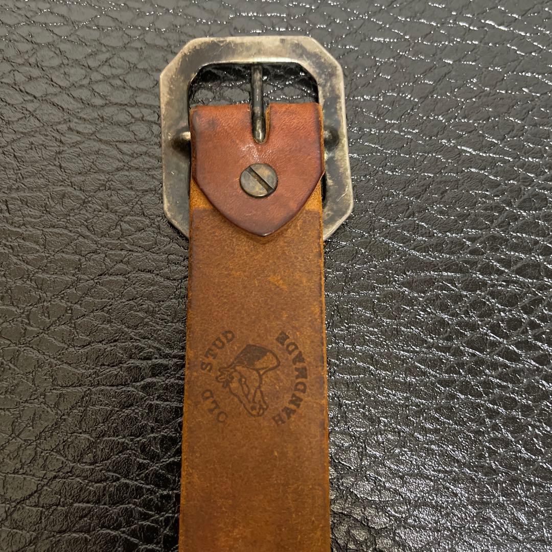 OLD STUD スタッズベルト　ブラウン