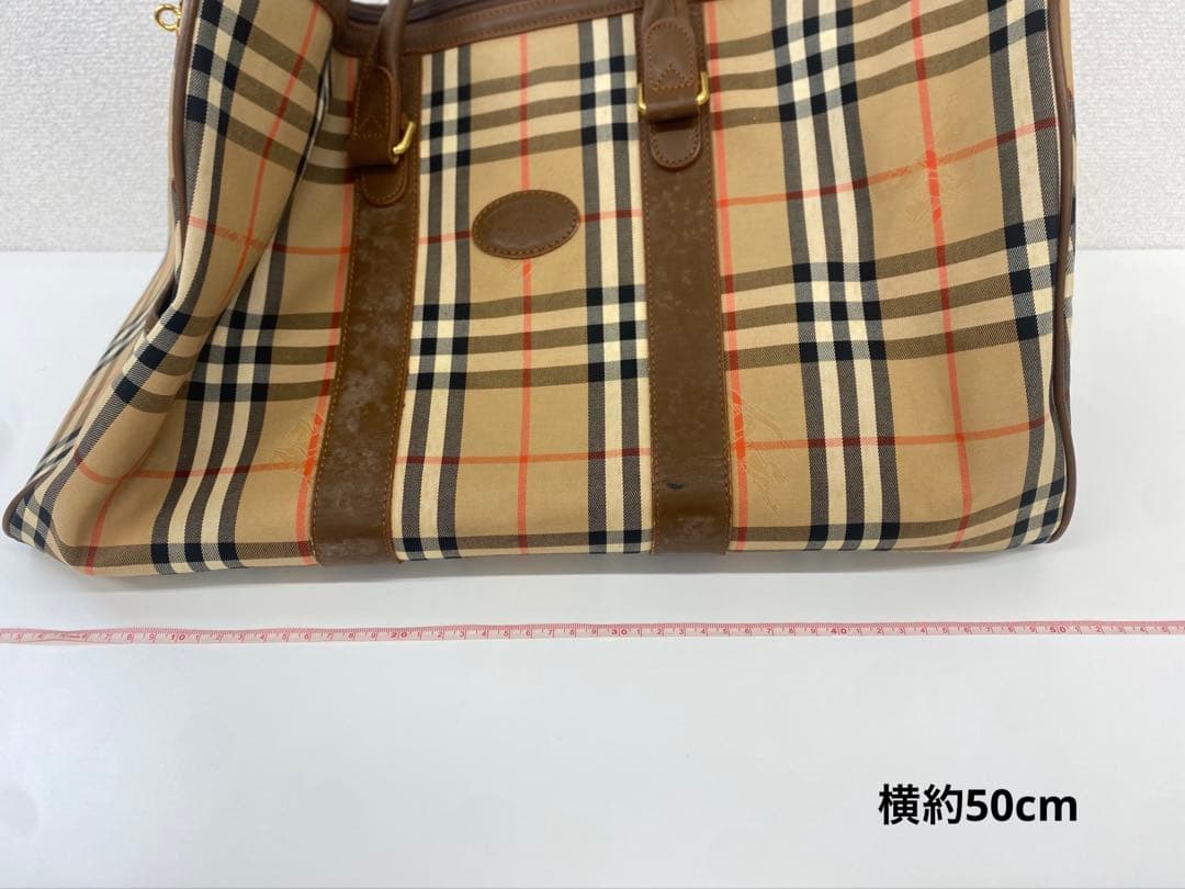 BURBERRY バーバリー ボストンバッグ チェック ベージュ