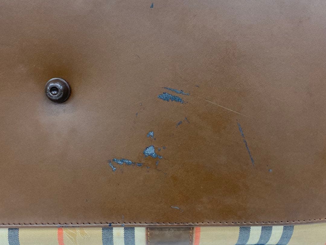 BURBERRY バーバリー ボストンバッグ チェック ベージュ