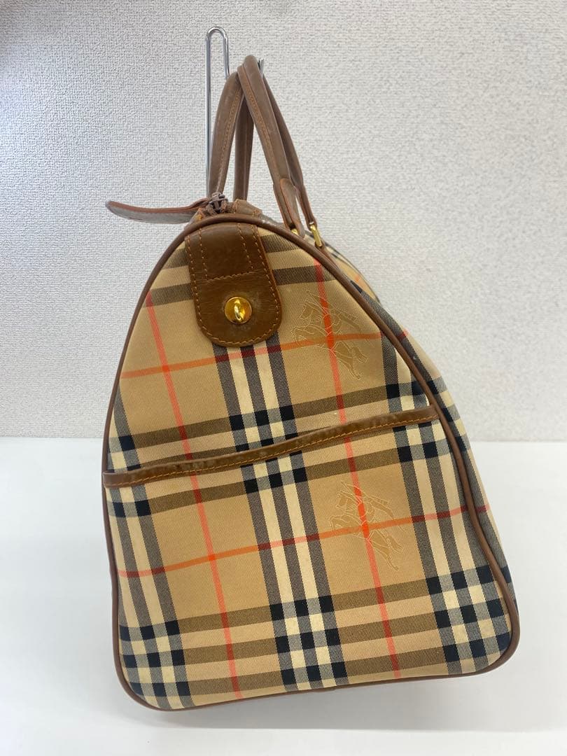 BURBERRY バーバリー ボストンバッグ チェック ベージュ