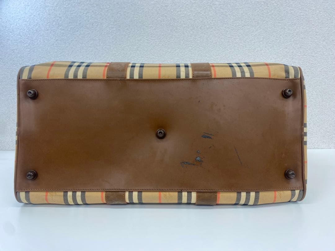 BURBERRY バーバリー ボストンバッグ チェック ベージュ