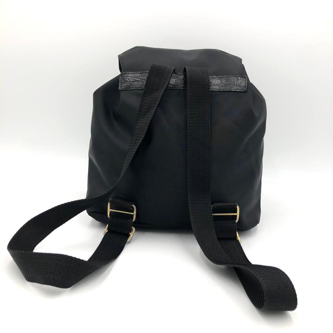 【極美品✨】VERSACE メデューサ 刺繍 ナイロン バックパック リュック