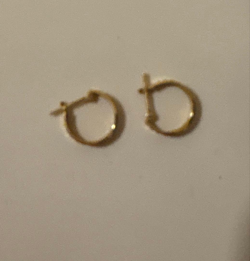 ツツミ　 18Kゴールド　フープピアス