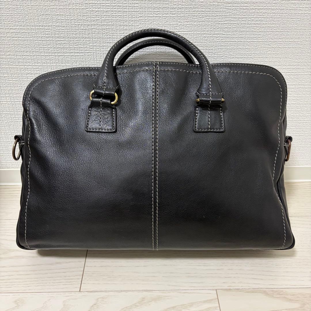 【美品】土屋鞄　プロータ　2wayビジネスバッグ　防水　3室　A4　レザー　黒