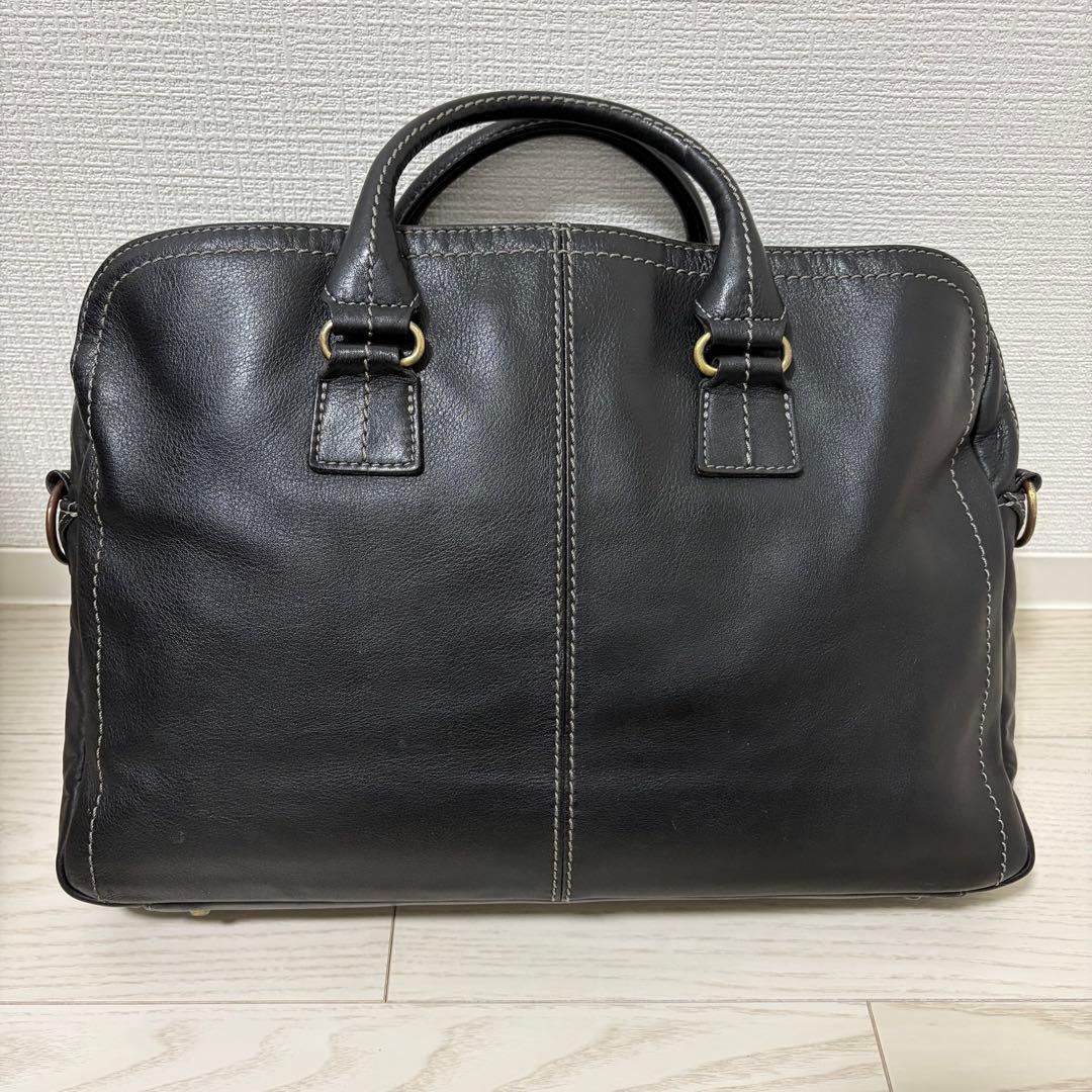 【美品】土屋鞄　プロータ　2wayビジネスバッグ　防水　3室　A4　レザー　黒