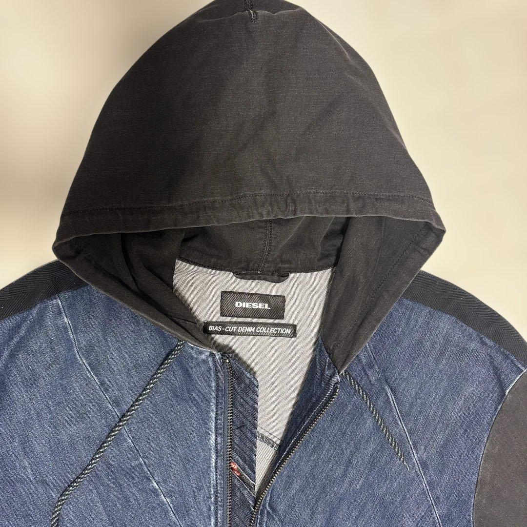 DIESEL BAS-CUT DENIM COLLECTION パーカー