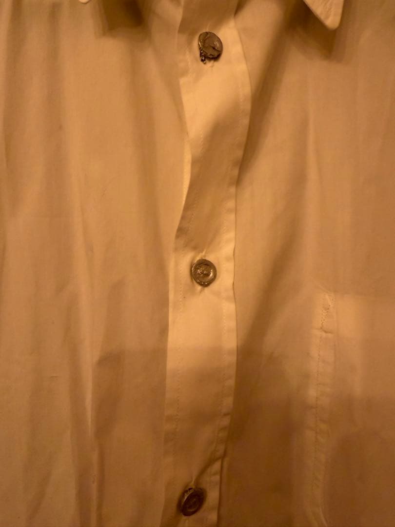 マルジェラ　ホワイト 42長袖シャツ 胸ポケット付き