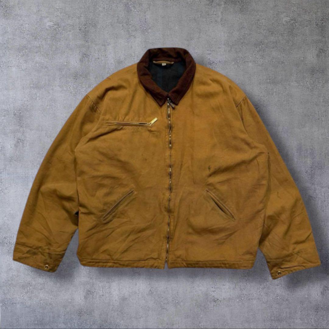 『漢』燃堂ダック地デトロイトジャケットコーデュロイ襟ヴィンテージ古着雰囲気