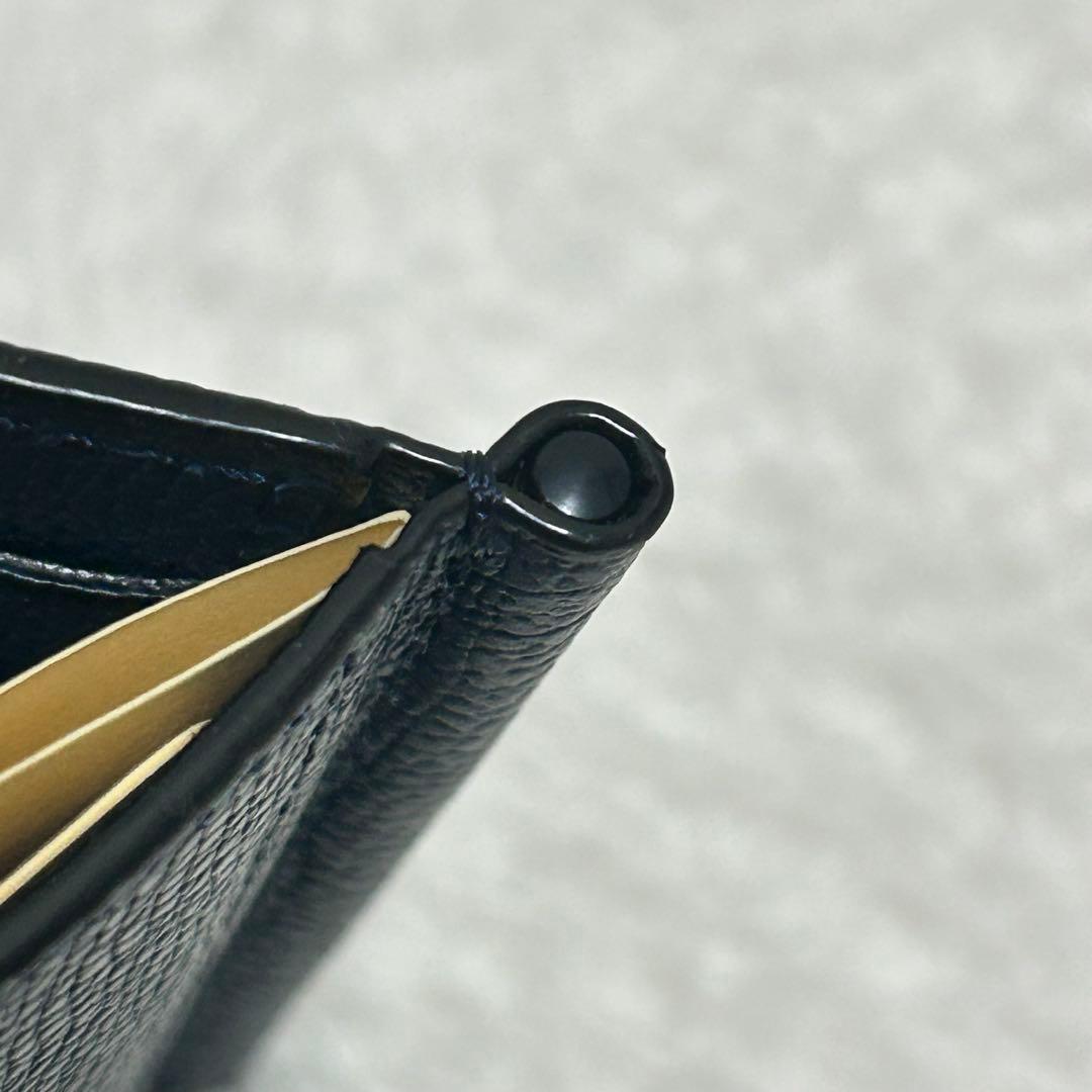 【未使用】ヴァレクストラ　マネークリップ　札入れ　ネイビー