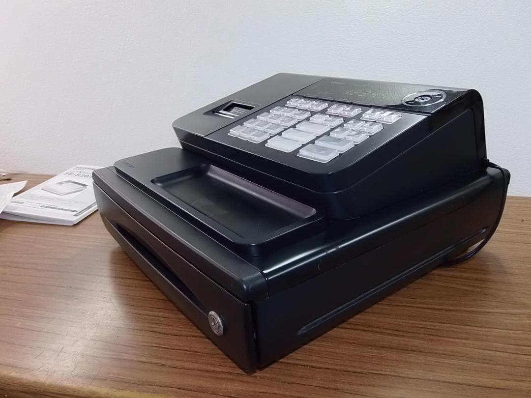 簡単レジカシオ横型領収証SE-S20NL-200 レジスター8部門2503303