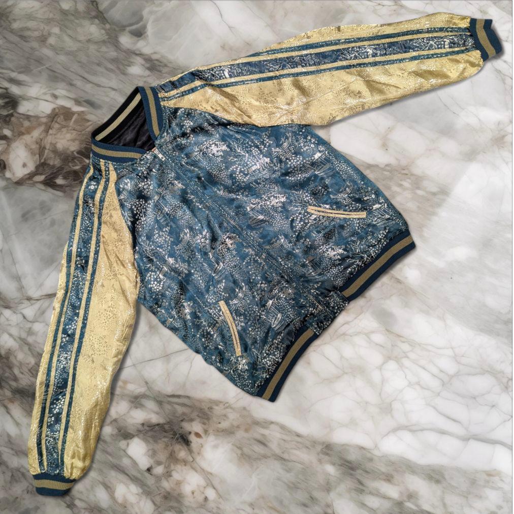 SATORI サトリ 豪華 総刺繍 不死鳥 鳳凰 リバーシブル スカジャン L