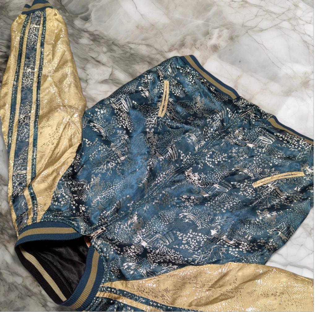 SATORI サトリ 豪華 総刺繍 不死鳥 鳳凰 リバーシブル スカジャン L