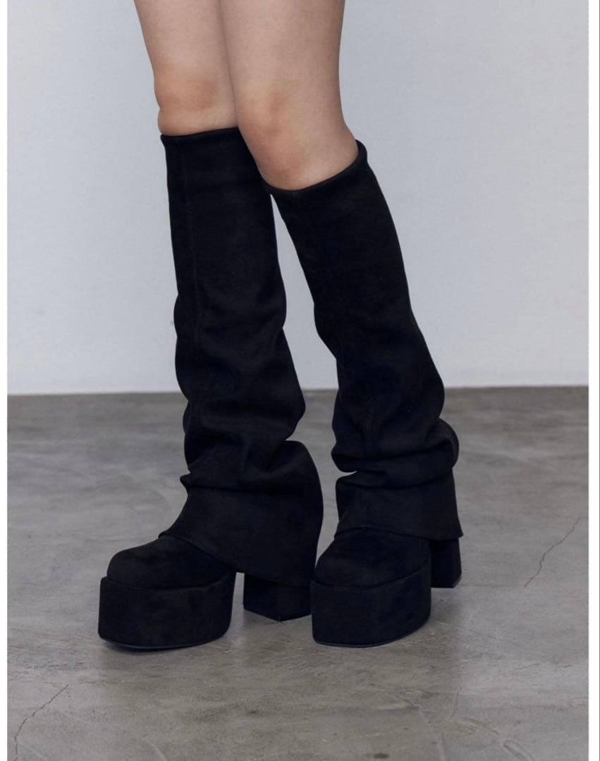 ルーズフレアカバーフィットブーツ