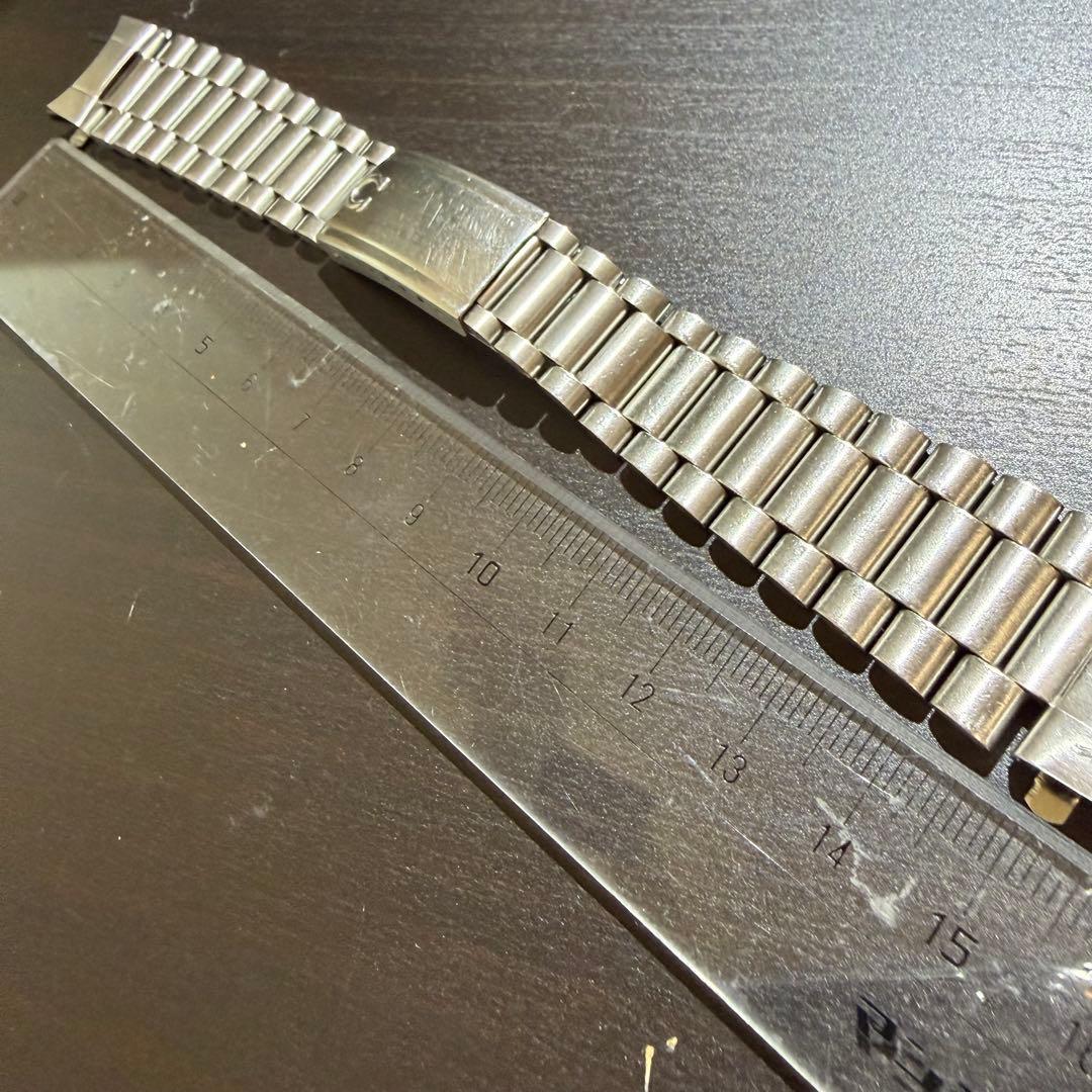 管163オメガOMEGA 1171 3連 純正ブレス取り付け幅19 FF676